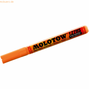 Molotow Permanentmarker One4All 127 HS nachfüllbar 2mm neonorange fluo