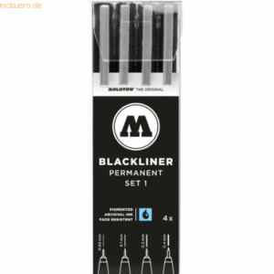 Molotow Blackliner VE=4 Stück Set 1 sortiert schwarz