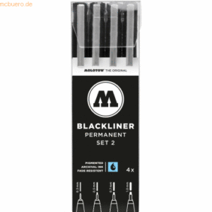 Molotow Blackliner VE=4 Stück Set 2 sortiert schwarz