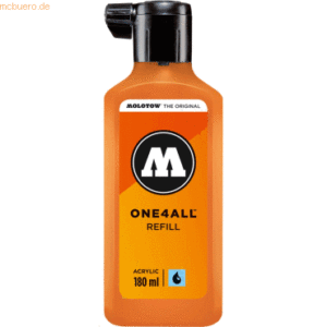 Molotow Nachfülltinte One4All für Permanentmarker 180ml neonorange flu