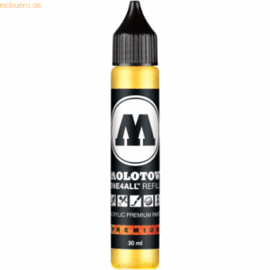 Molotow Nachfülltinte One4All für Permanentmarker 30ml zinkgelb