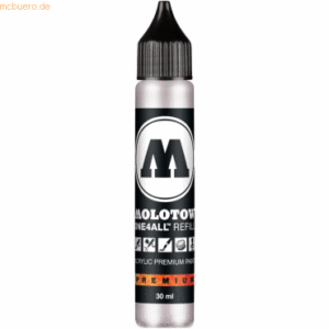 Molotow Nachfülltinte One4All für Permanentmarker 30ml signalweiß