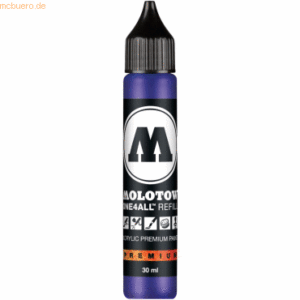 Molotow Nachfülltinte One4All für Permanentmarker 30ml echtblau