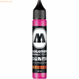 Molotow Nachfülltinte One4All für Permanentmarker 30ml neonpink fluore