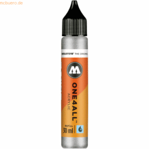 Molotow Nachfülltinte One4All für Permanentmarker 30ml metallic silber