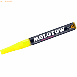 Molotow Pinselmarker Pump Softliner Grafx UV-Fluorescent 1mm gelb