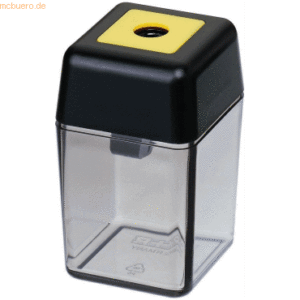 M+R Dosenspitzer einfach Kunststoff schwarz/rauch