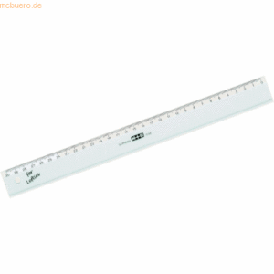 10 x M+R Lineal schmal 30cm glasklar 'For Lefties'