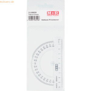 10 x M+R Halbkreiswinkel transparent