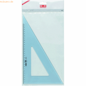 10 x M+R Zeichendreieck 60 37cm rauchtransparent Skala 27cm