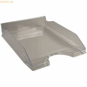 10 x Exacompta Briefablage Ecotray Office A4 transluzent grau