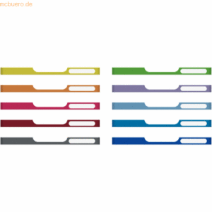Exacompta Frontplatte Modulo A4 26mm farbig sortiert VE=10 Stück