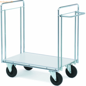 Helge Nyberg Stapelwagen Serie 400 Modell 55 1 Etage 80x52cm silber