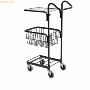 Wheely Miniwagen 1 Korb 3 Etagen 41x35cm schwarz