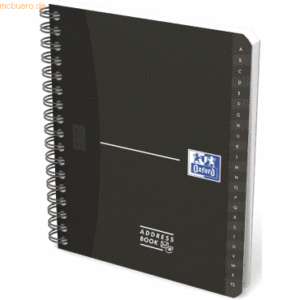 10 x Oxford Adressbuch Office 120x150mm 80 Blatt farbig sortiert