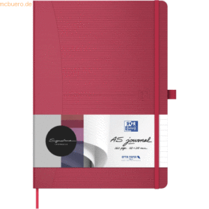 Oxford Geschäftsbuch Signature A5 80 Blatt 90g/qm liniert rot