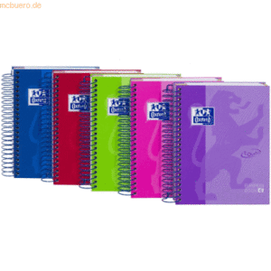 Oxford Schule European Book Touch A6 120 Blatt kariert 90g/qm Optik Pa