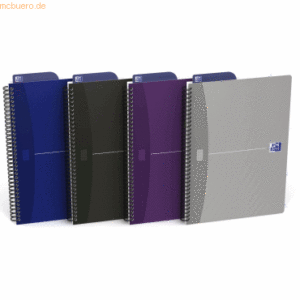 5 x Oxford Kollegblock Office Essential B5 Softcover 90g/qm 90 Blatt k