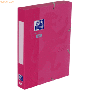 Oxford Sammelbox A4+ inkl. 3 Einschlagklappen rosa