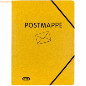 20 x Oxford Eckspannmappe Top File+ A4 390g Aufdruck Postmappe gelb