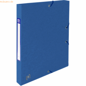 12 x Oxford Sammelbox Top File+ A4 25mm 390g/qm Multistrat blau