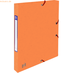 Oxford Sammelbox Top File+ A4 25mm 390g/qm Multistrat orange