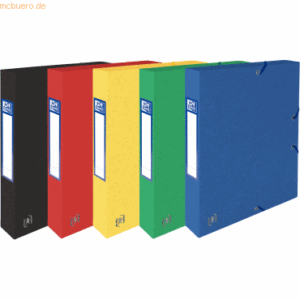 9 x Oxford Sammelbox Top File+ A4 40mm 390g MultiStrat farbig sortiert