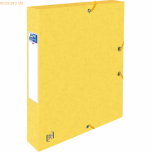 Oxford Sammelbox Top File+ A4 40mm 390g/qm Multistrat gelb