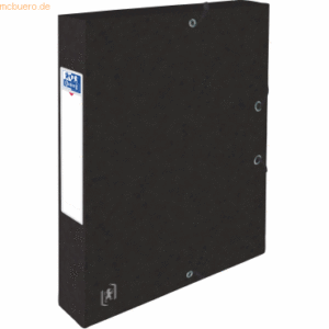 Oxford Sammelbox Top File+ A4 40mm 390g/qm Multistrat schwarz