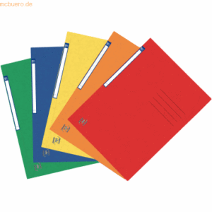 10 x Oxford Sammelmappe Top File+ A4 Karton390g/qm farbig sortiert