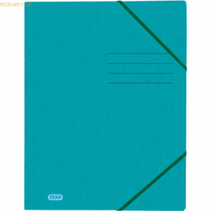 10 x Oxford Eckspannmappe Top File+ A4 3 Klappen aqua