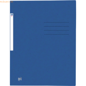 10 x Oxford Sammelmappe Top File+ A4 Karton 390g/qm blau