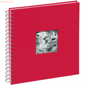 Pagna Spiralalbum 24x25cm 50 Seiten Passepartout rot