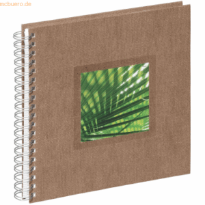 Pagna Spiralalbum 24x25cm Nature Palm braun 50 Seiten