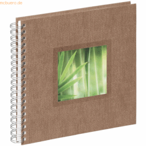 Pagna Spiralalbum 24x25cm Nature Bamboo braun 50 Seiten