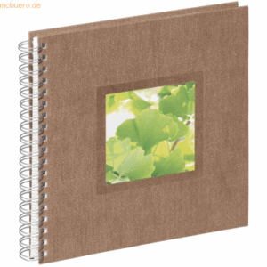 Pagna Spiralalbum 24x25cm Nature Ginkgo braun 50 Seiten