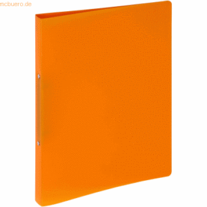 Pagna Ringbuch A4 PP 13mm 2 Ringe transluzent orange