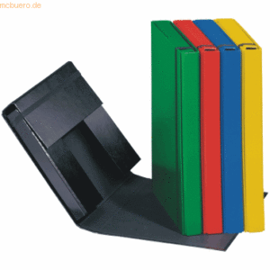 6 x Pagna Heftbox A4 Pappe farbig sortiert