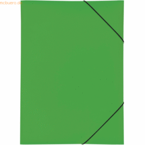 Pagna Gummizugmappe A3 grün PP 3 Einschlagklappen