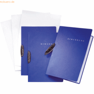 Pagna Bewerbungsset Swing 2-teilig blau 3 Mappen+Versandtaschen