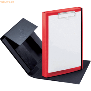 5 x Pagna Klemmbrett Duobox A4 34x24x5cm rot