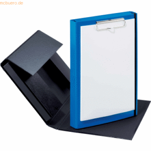 5 x Pagna Klemmbrett Duobox A4 34x24x5cm blau