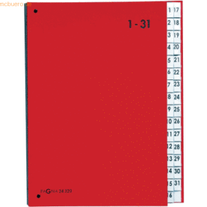 Pagna Pultordner 1-31 Color-Einband rot