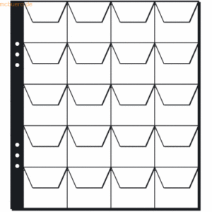 Pagna Münzhüllen 20 Fächer/45mm 5 Hüllen