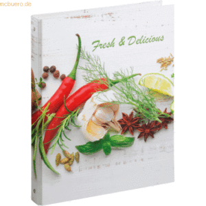 Pagna Rezeptringbuch A4 Fresh & Delicious 4-Ring + Register