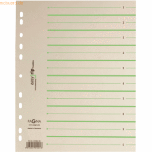 Pagna Trennblätter A4 2-farbig mit Perforation 100 Stück grün