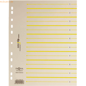 Pagna Trennblätter A4 2-farbig mit Perforation 100 Stück gelb