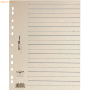 Pagna Trennblätter A4 2-farbig mit Perforation 100 Stück grau
