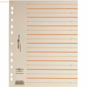 Pagna Trennblätter A4 2-farbig mit Perforation 100 Stück orange