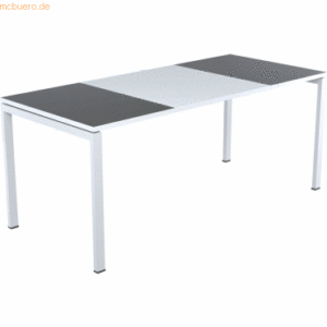 easyDesk Schreibtisch HxBxT 75x180x80cm grau/anthrazit